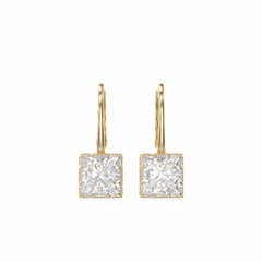 8.00 TCW Princess Cut Drop Dangle 10K Lab Grown Diamond Earrings for Women