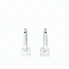 2.10 TCW Round Brilliant Cut Stud 10K Lab Grown Diamond Earrings for Women