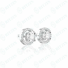 4.25 TCW Round Brilliant Cut Stud 10K Lab Grown Diamond Earrings for Women