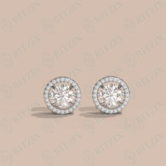 4.25 TCW Round Brilliant Cut Stud 10K Lab Grown Diamond Earrings for Women