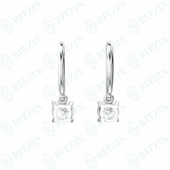 2.00 TCW Round Brilliant Cut Drop Dangle 10K Lab Grown Diamond Earrings for Women