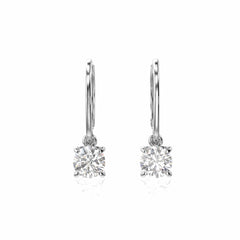 2.00 TCW Round Brilliant Cut Drop Dangle 10K Lab Grown Diamond Earrings for Women